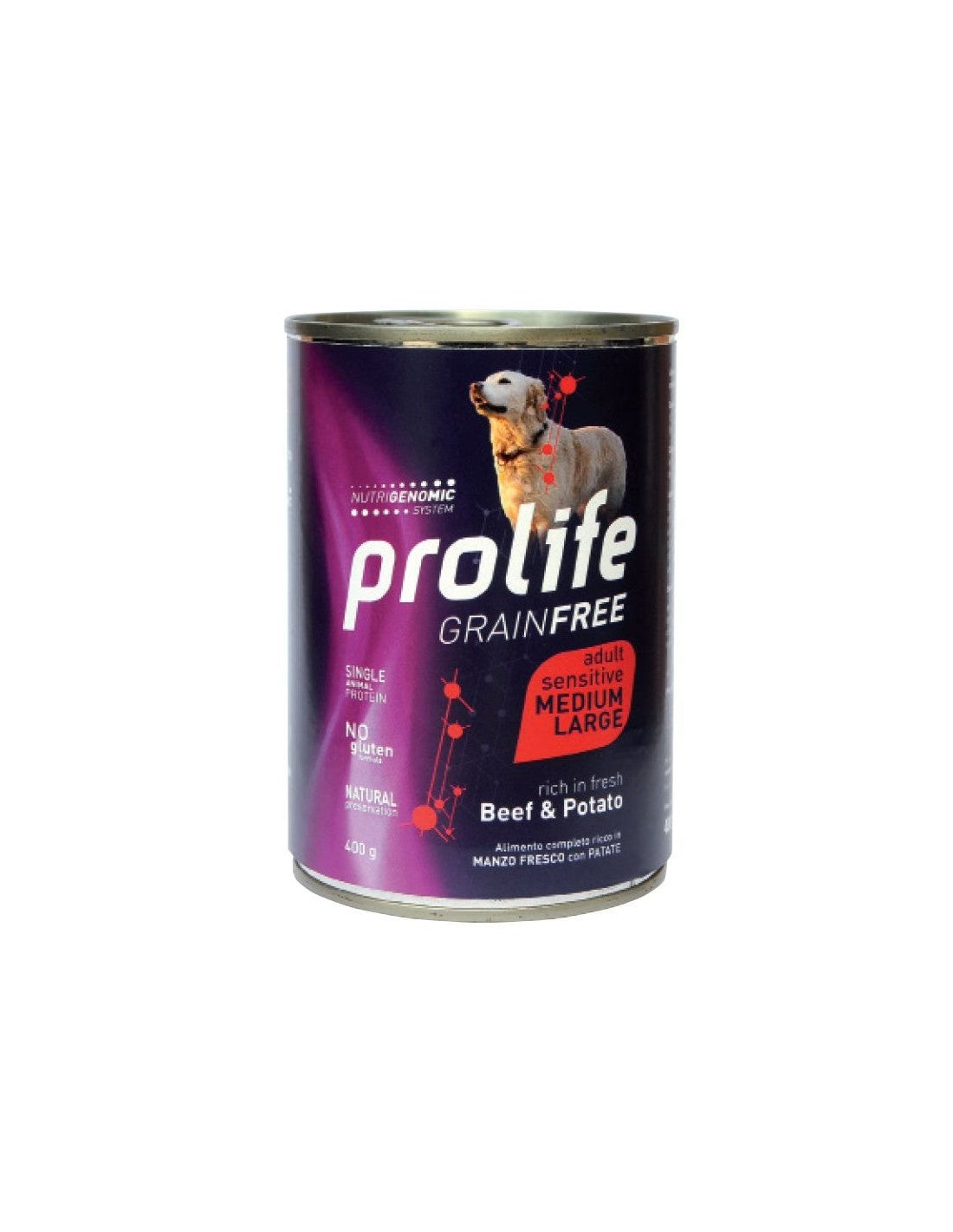 Prolife Grain Free Adult Manzo Patate 400 g Prolife Grain Free Adult Manzo Patate 400 g